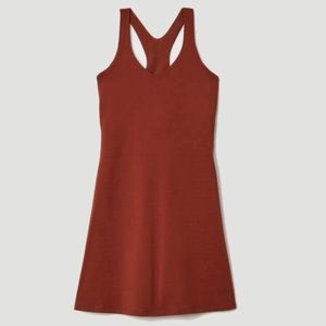 NWT Mahogany Lola V-Neck Dress | girlfriend collective